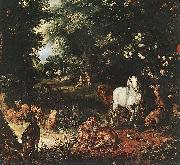 BRUEGHEL, Jan the Elder The Original Sin (detail) fg oil